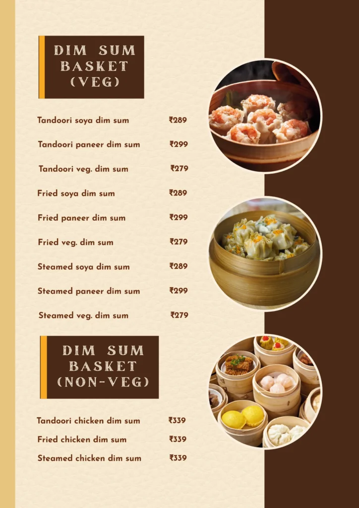 Royal Residency Menu