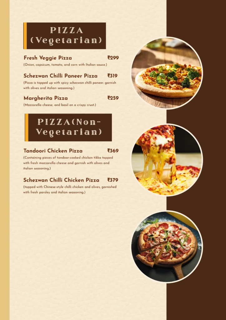 Royal Residency Menu